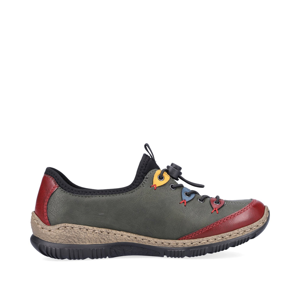Rieker Adjustable Casual Slip On Shoe - Green - image 004 |ww_colour=green|ww_order=004|