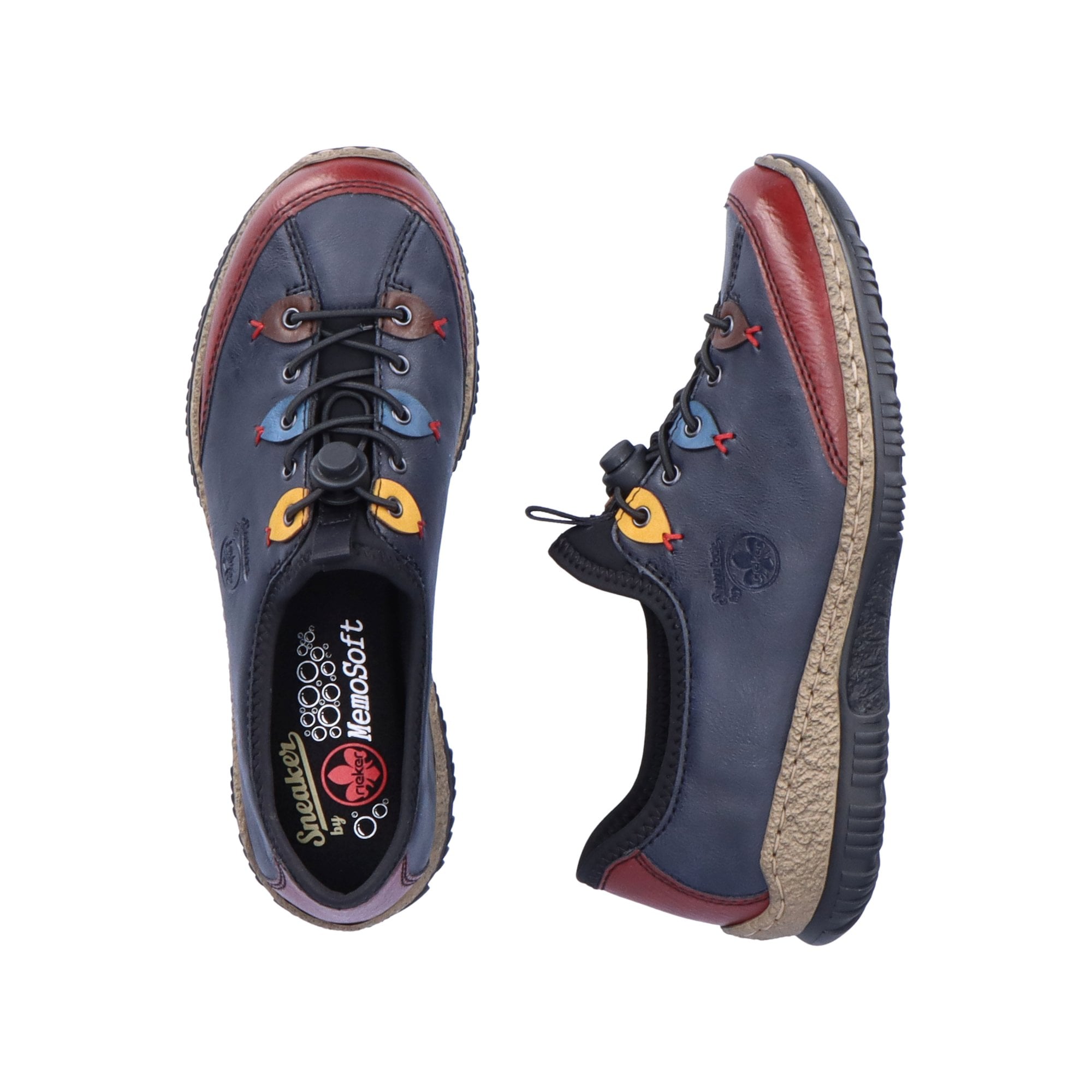 Rieker Adjustable Casual Slip On Shoe - Blue - image 003 |ww_colour=blue|ww_order=003|