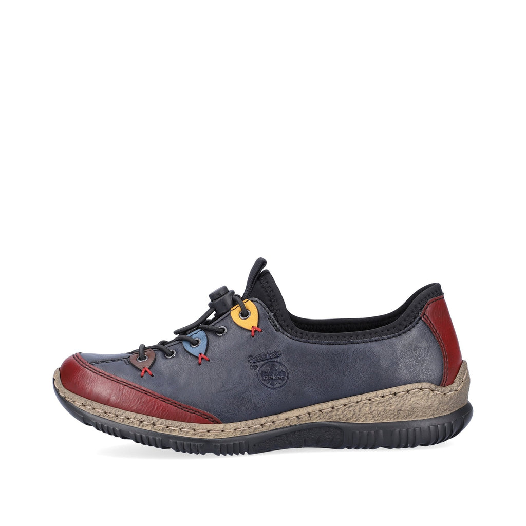 Rieker Adjustable Casual Slip On Shoe - Blue - image 010 |ww_colour=blue|ww_order=010|