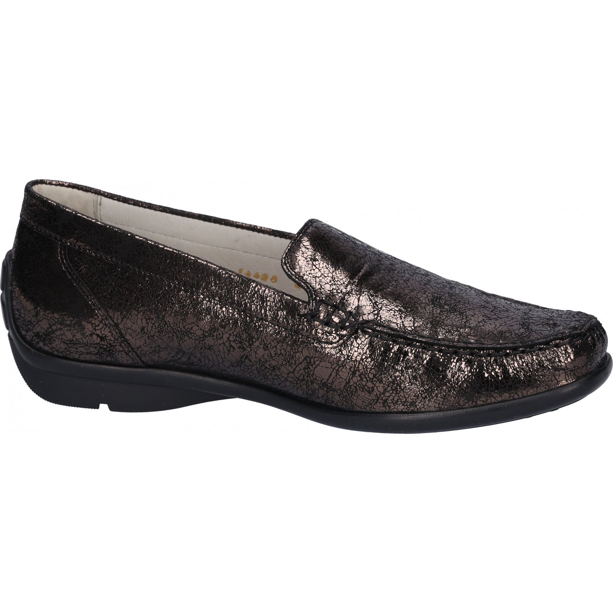 Waldlaufer Harriet Wide Fit Moccasin Shoe - Anthracite - image 003 |ww_colour=anthracite|ww_order=003|