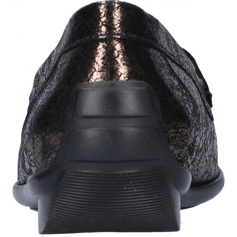 Waldlaufer Harriet Wide Fit Moccasin Shoe - Anthracite - image 004 |ww_colour=anthracite|ww_order=004|