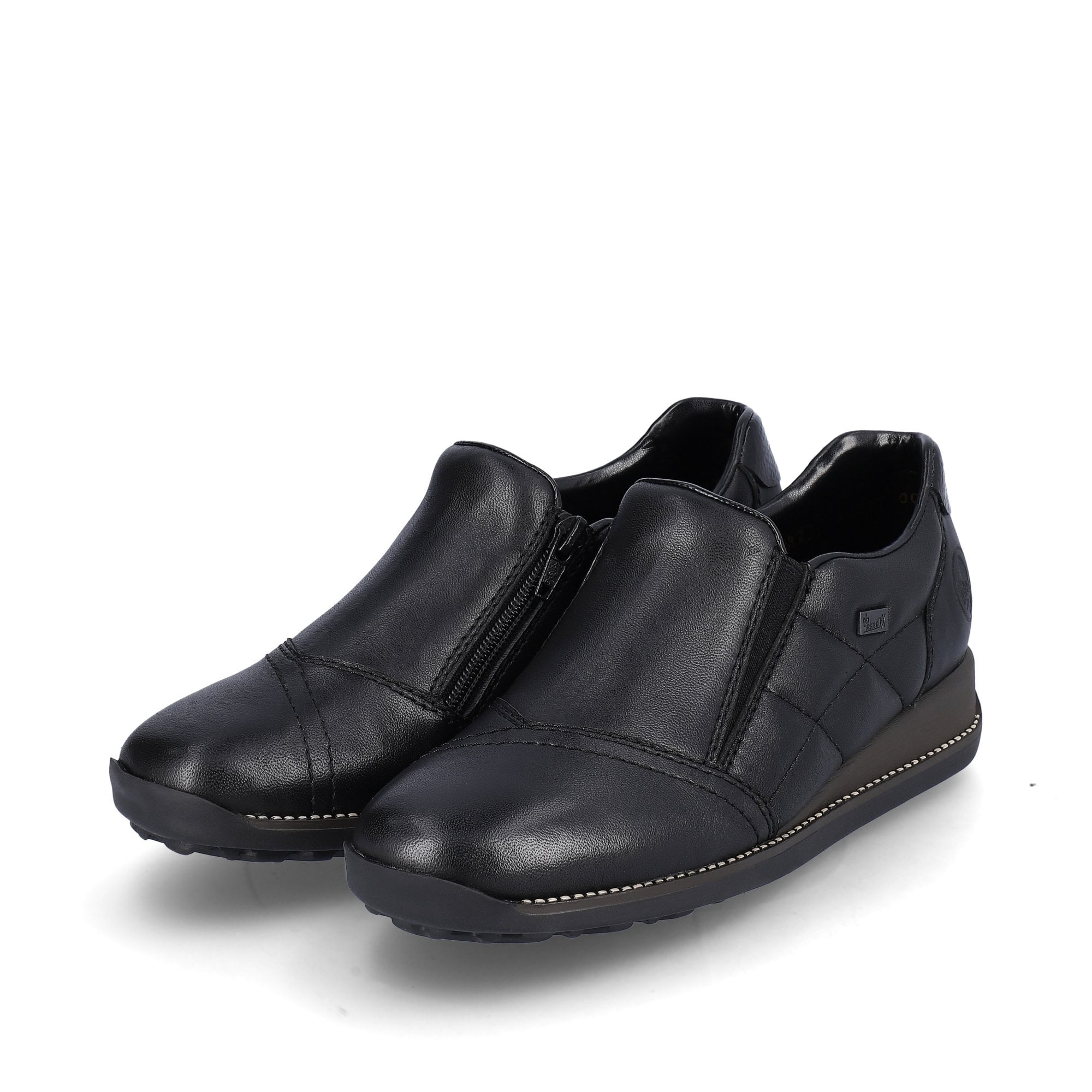 Rieker 44277 Zip Up Shoe - Black - image 003 |ww_colour=black|ww_order=003|