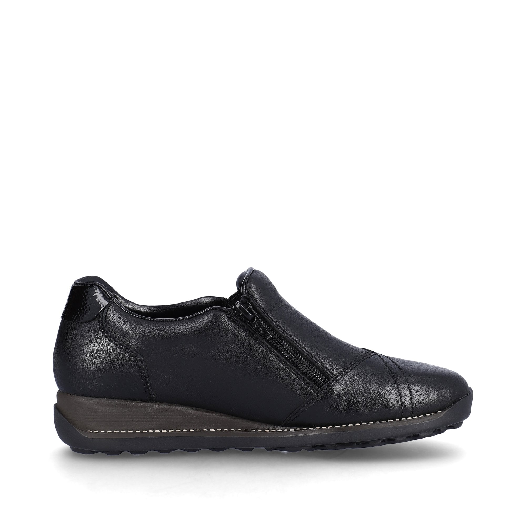 Rieker 44277 Zip Up Shoe - Black - image 004 |ww_colour=black|ww_order=004|