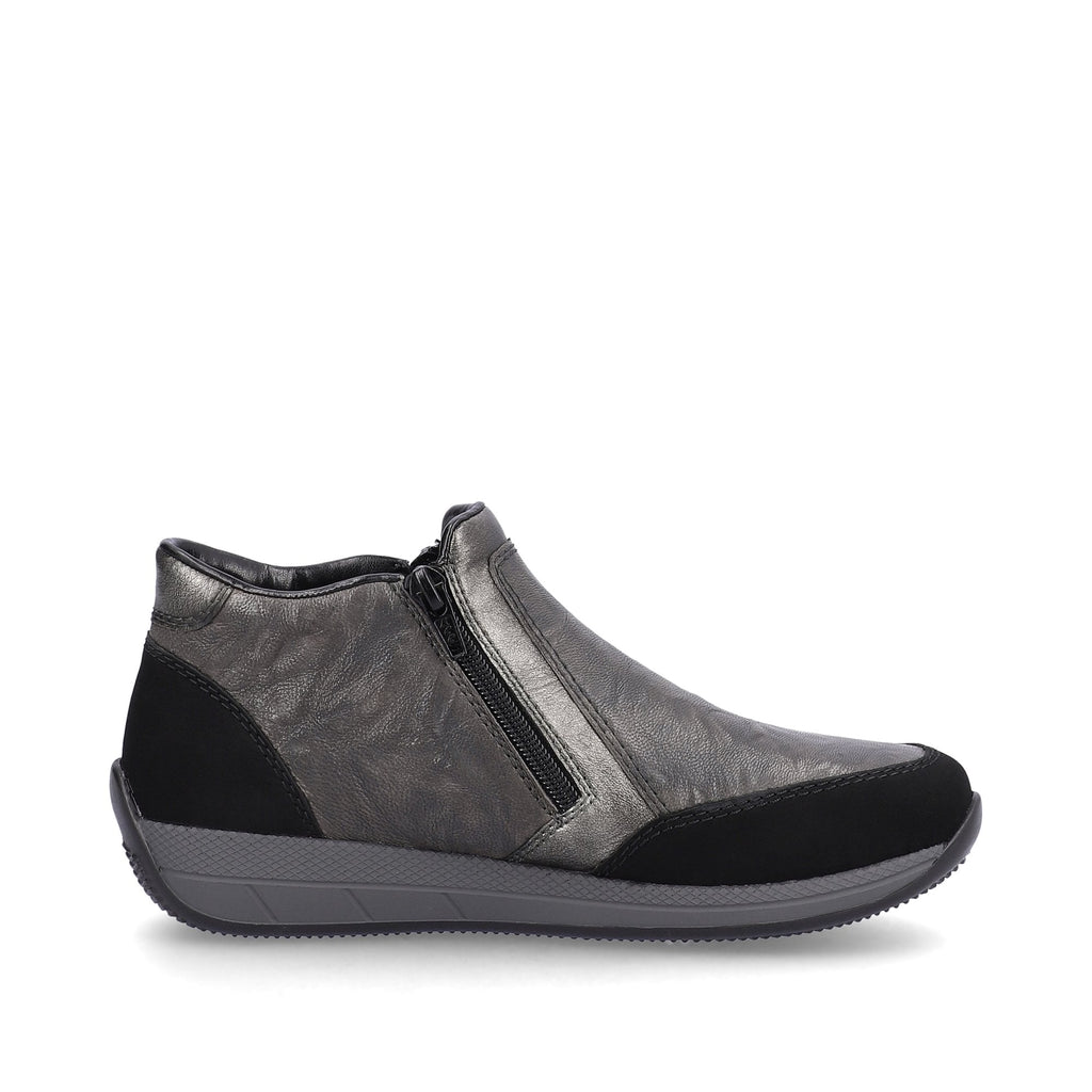 Rieker Denya N1152 Low Cut Wide Fitting Boot - Grey - image 002 |ww_colour=grey|ww_order=002|