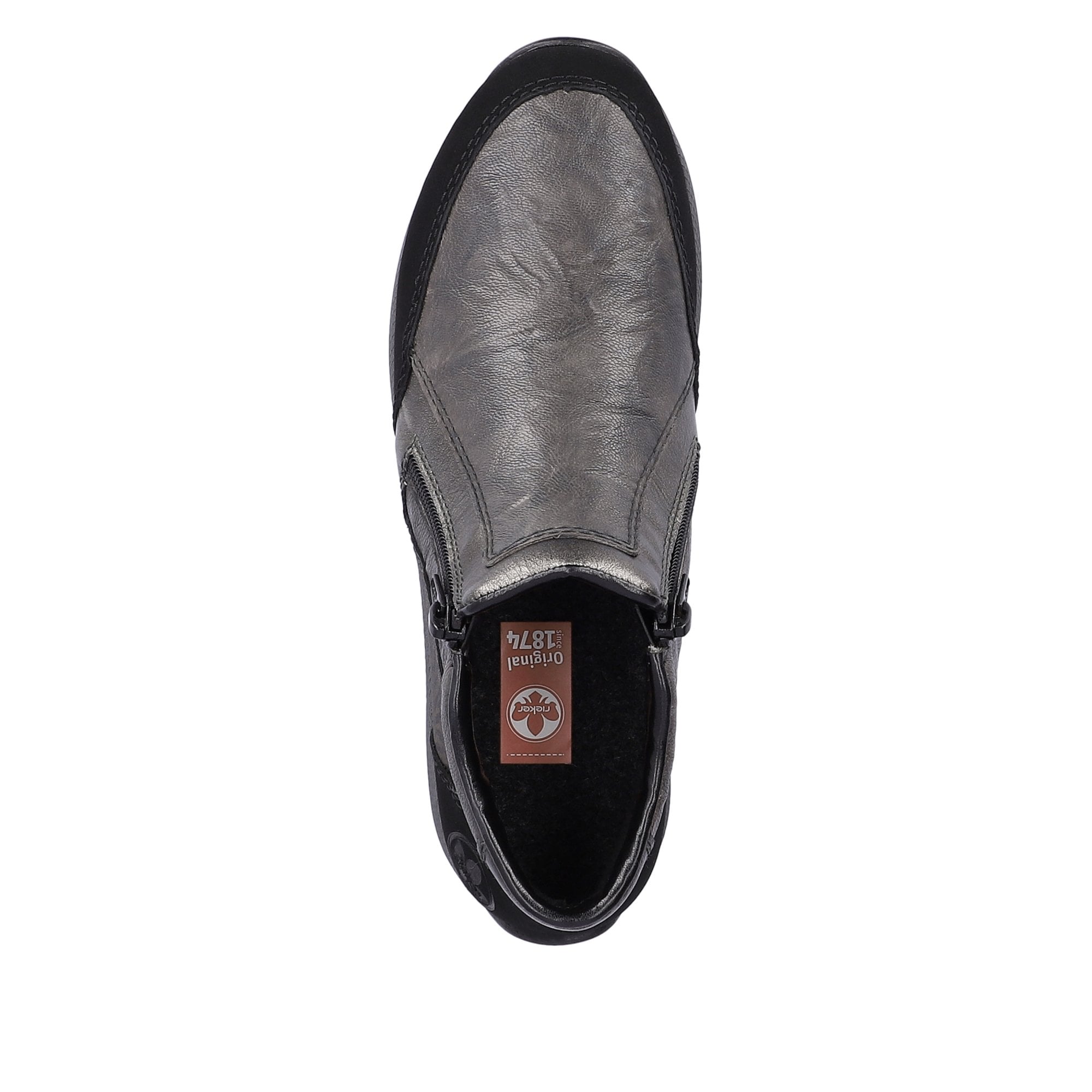 Rieker Denya N1152 Low Cut Wide Fitting Boot - Grey - image 004 |ww_colour=grey|ww_order=004|