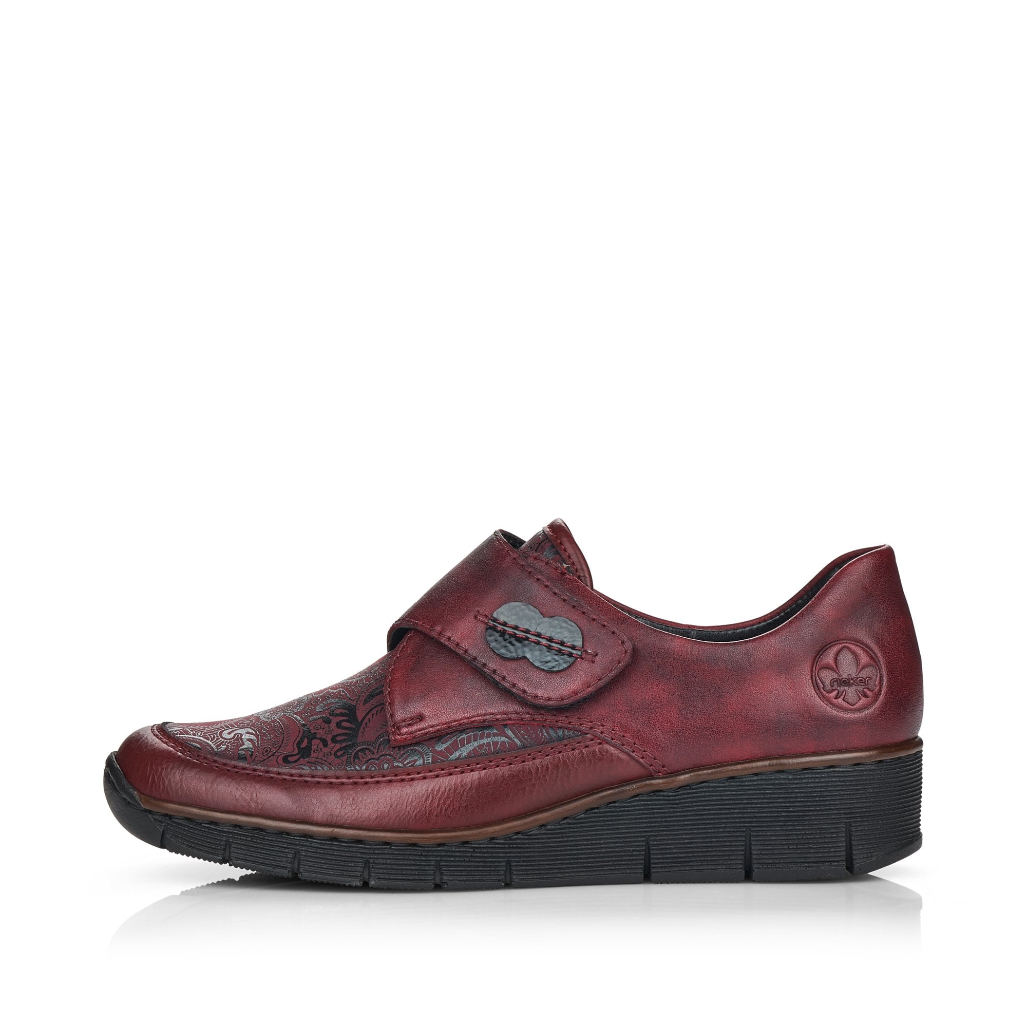 Rieker Hook & Loop Fastening Shoe - Red - image 004 |ww_colour=red|ww_order=004|