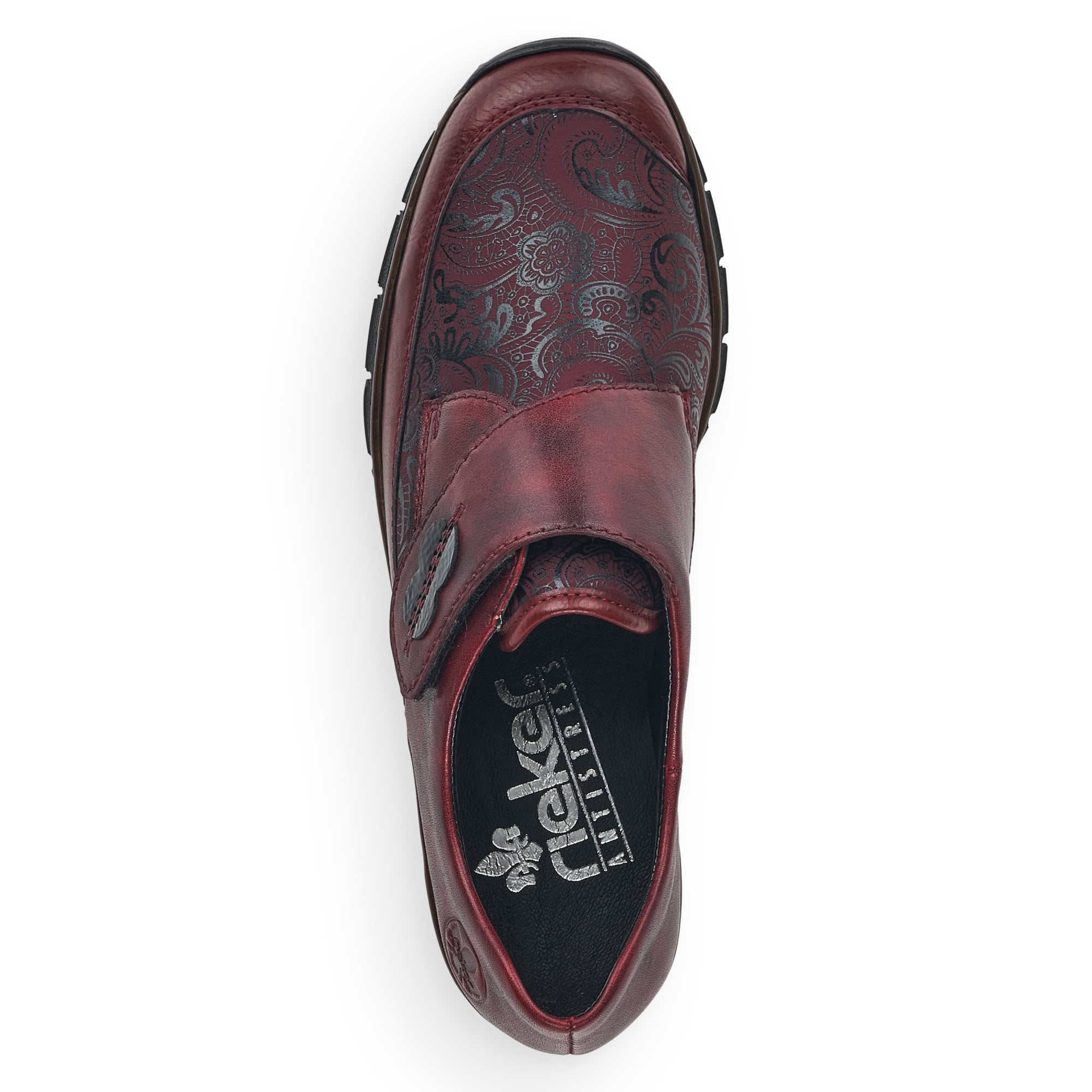 Rieker Hook & Loop Fastening Shoe - Red - image 005 |ww_colour=red|ww_order=005|