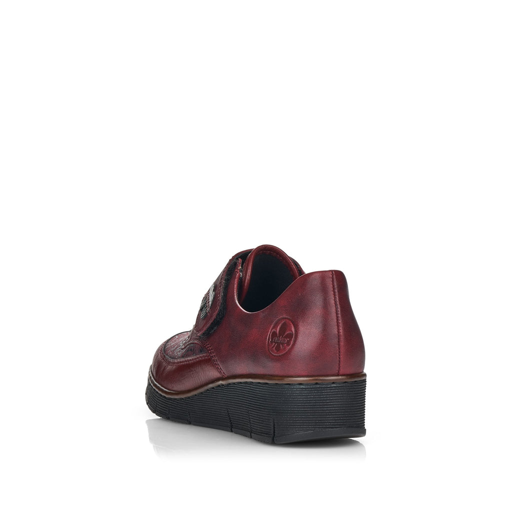 Rieker Hook & Loop Fastening Shoe - Red - image 007 |ww_colour=red|ww_order=007|
