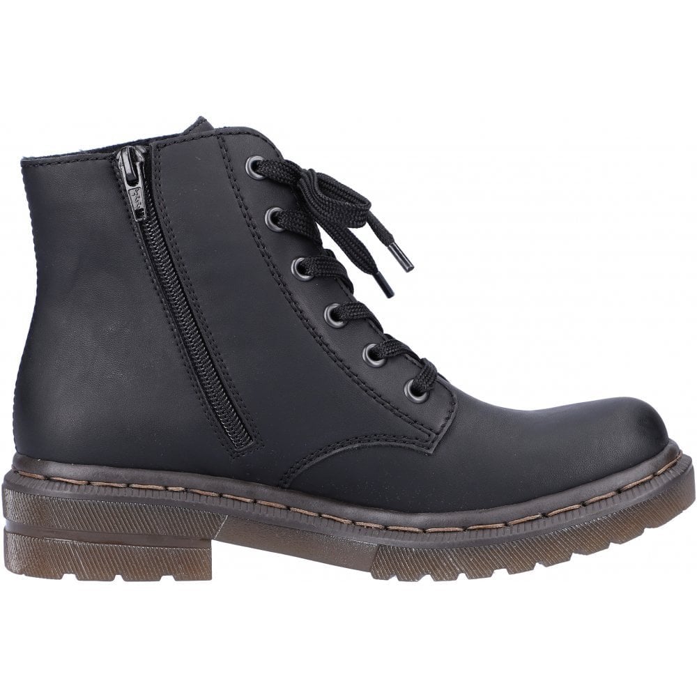 Rieker 78240 Biker Style Boot - Black - image 002 |ww_colour=black|ww_order=002|
