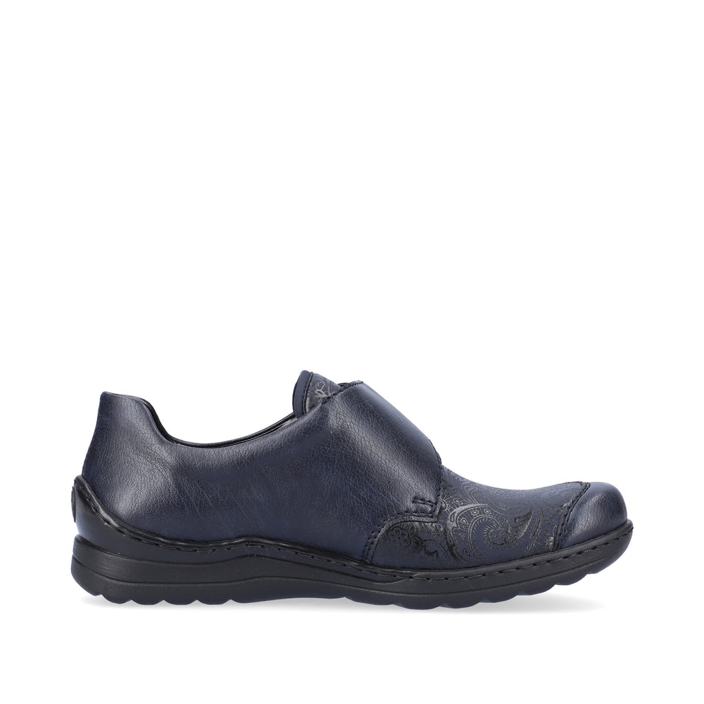 Rieker 48951 Wide Fitting Hook & Loop Shoe - Blue - image 005 |ww_colour=blue|ww_order=005|