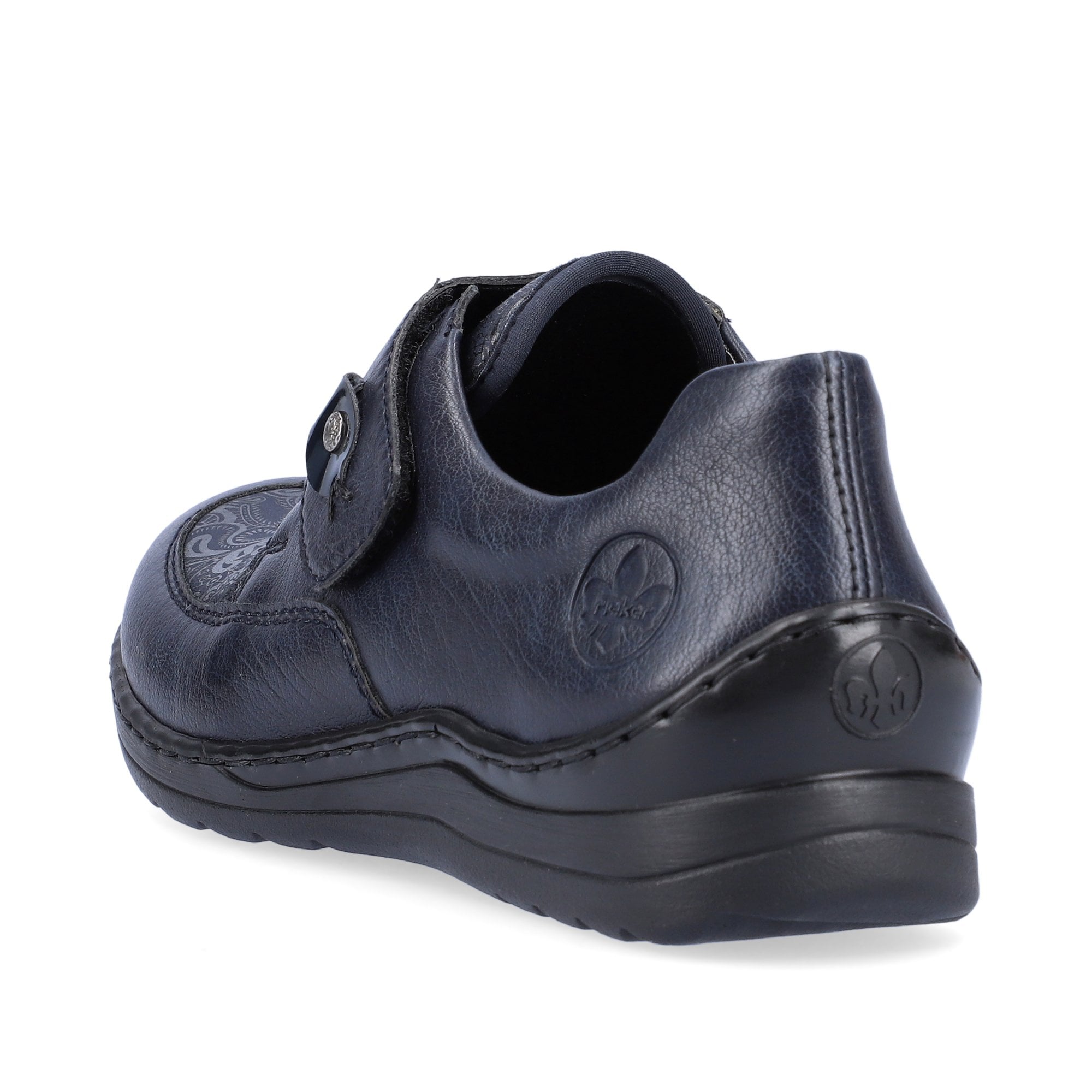 Rieker 48951 Wide Fitting Hook & Loop Shoe - Blue - image 006 |ww_colour=blue|ww_order=006|
