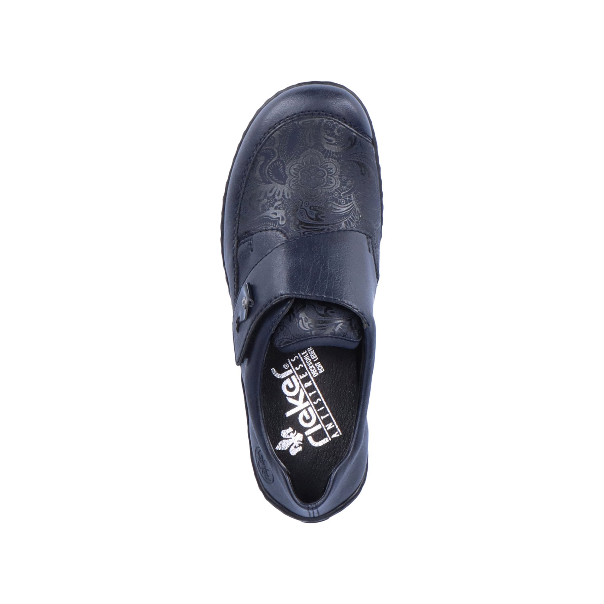 Rieker 48951 Wide Fitting Hook & Loop Shoe - Blue - image 008 |ww_colour=blue|ww_order=008|