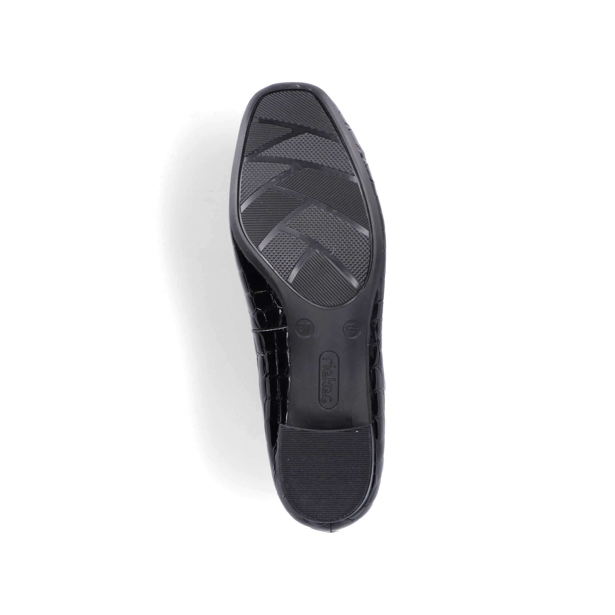Rieker Leather Heeled Court Shoe - Black - image 005 |ww_colour=black|ww_order=005|