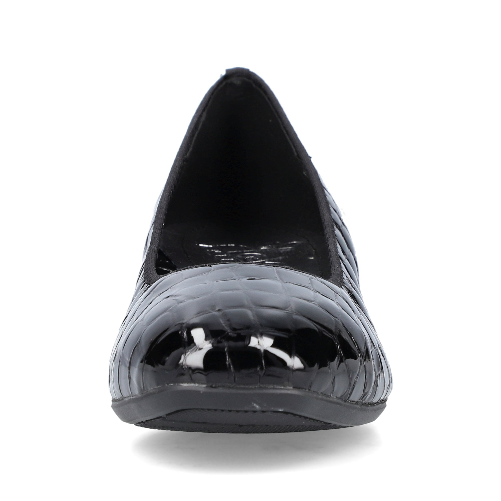 Rieker Leather Heeled Court Shoe - Black - image 006 |ww_colour=black|ww_order=006|