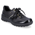 Rieker L7120 Eike Water Resistant Lace Up Shoe - Black - image 001 |ww_colour=black|ww_order=001|