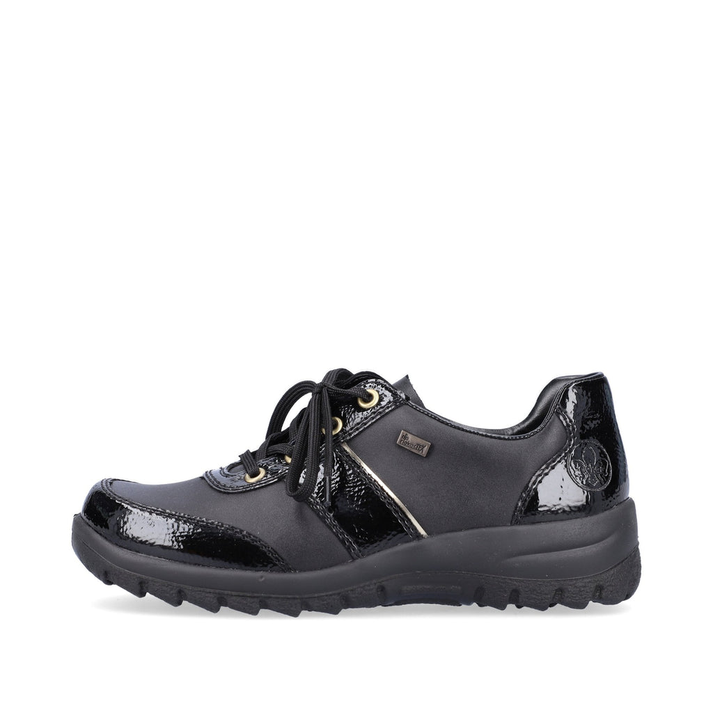 Rieker L7120 Eike Water Resistant Lace Up Shoe - Black - image 008 |ww_colour=black|ww_order=008|
