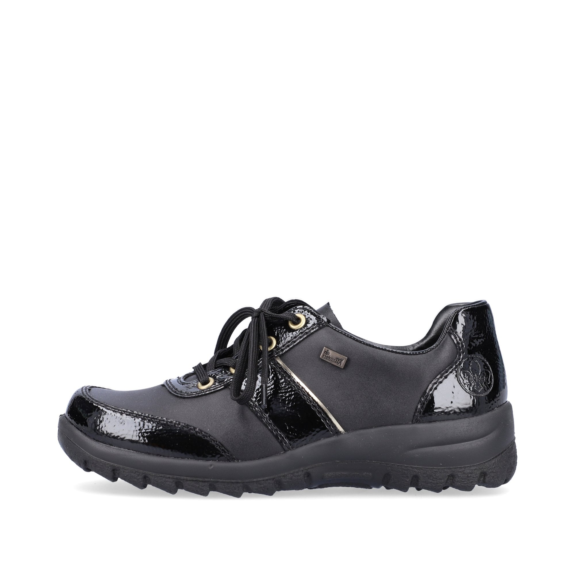 Rieker L7120 Eike Water Resistant Lace Up Shoe - Black - image 008 |ww_colour=black|ww_order=008|