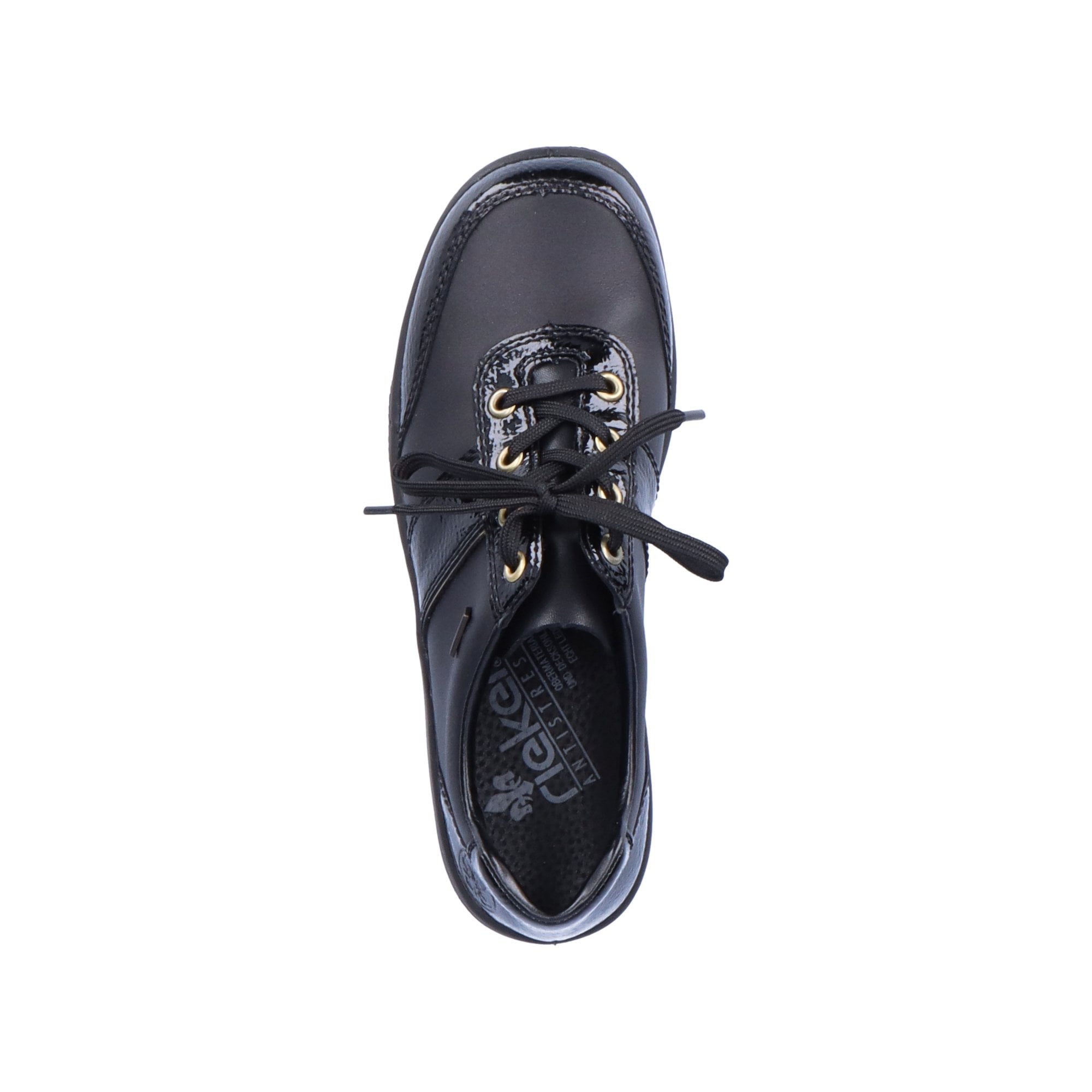 Rieker L7120 Eike Water Resistant Lace Up Shoe - Black - image 009 |ww_colour=black|ww_order=009|