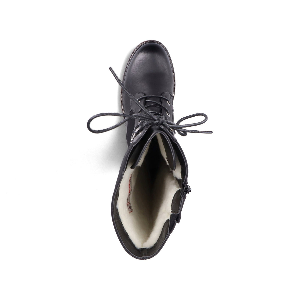 Rieker 94732 Long Lace Up/Zip Boot - Black - image 006 |ww_colour=black|ww_order=006|