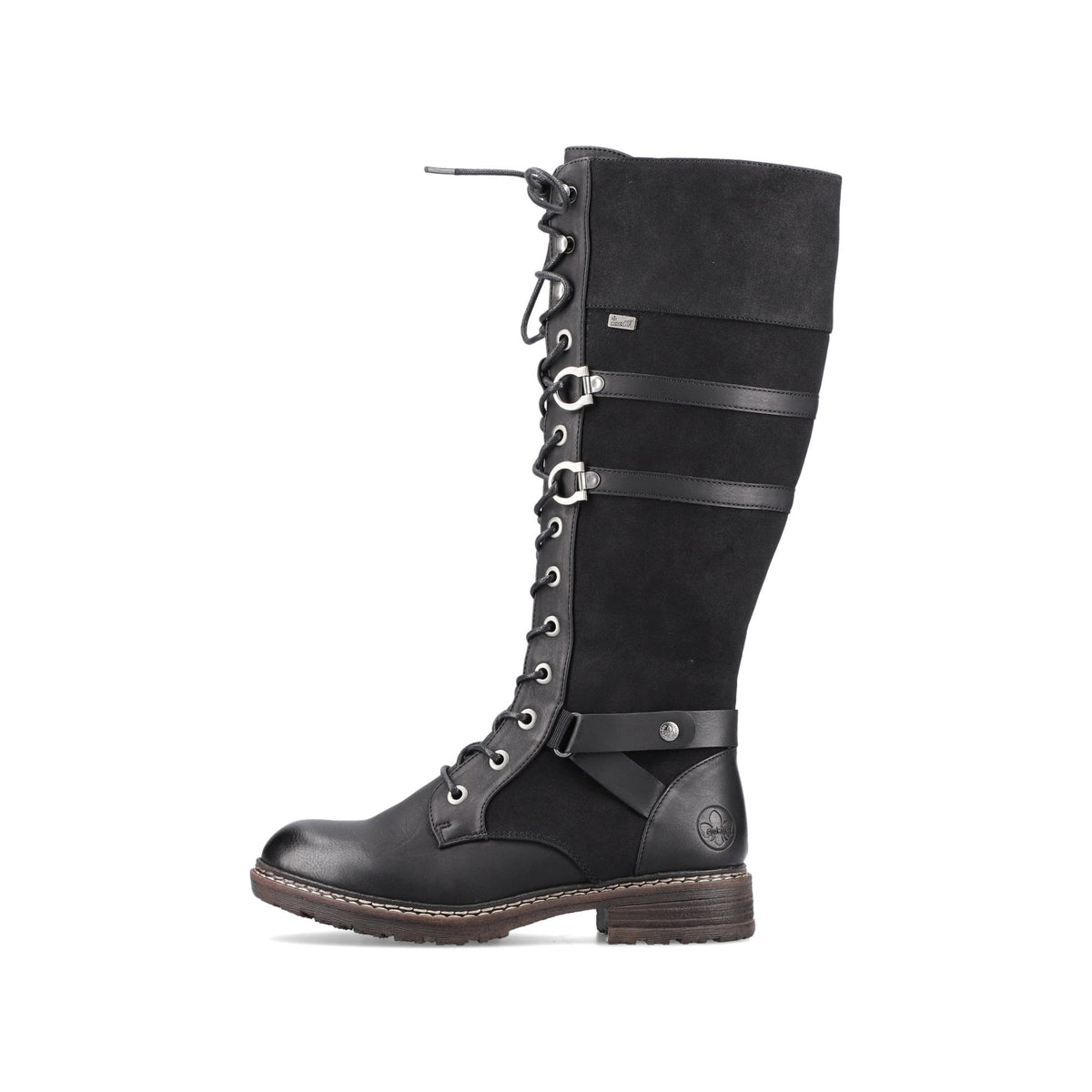 Rieker 94732 Long Lace Up/Zip Boot - Black - image 009 |ww_colour=black|ww_order=009|