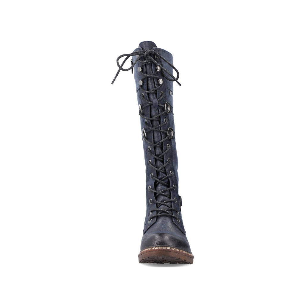 Rieker 94732 Long Lace Up/Zip Boot - Blue - image 006 |ww_colour=blue|ww_order=006|