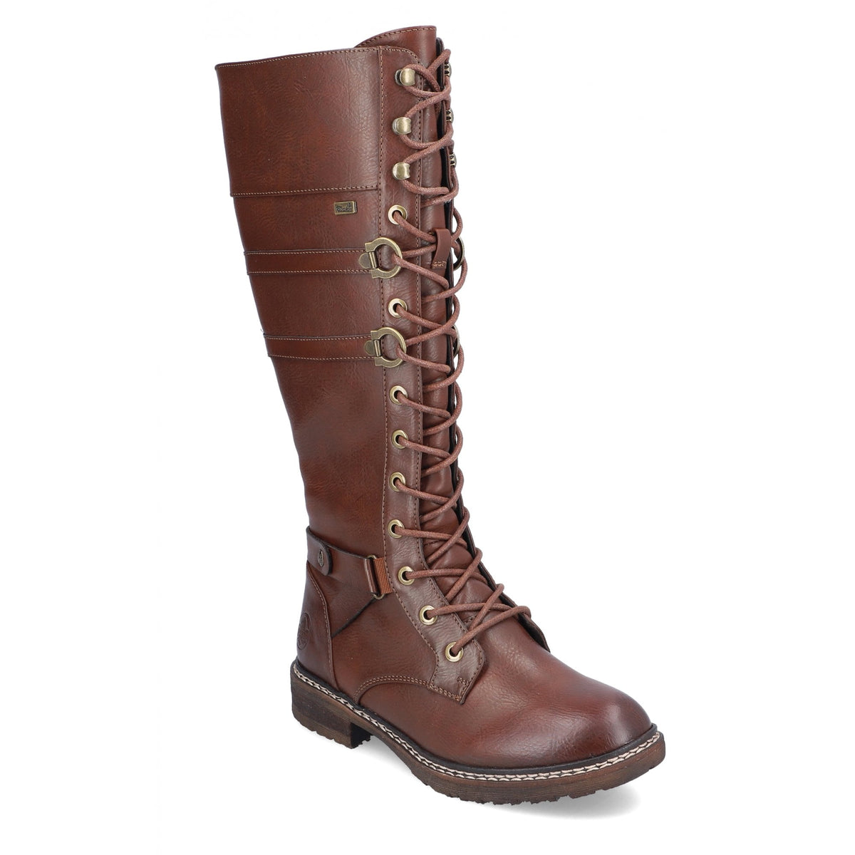 Rieker 94732 Long Lace Up/Zip Boot - Tan - image 001 |ww_colour=tan|ww_order=001|