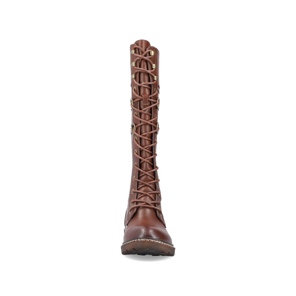 Rieker 94732 Long Lace Up/Zip Boot - Tan - image 006 |ww_colour=tan|ww_order=006|