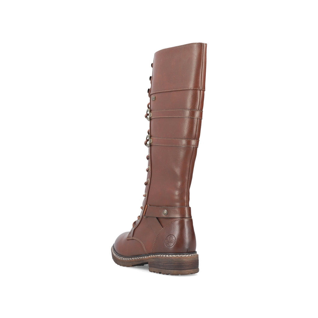 Rieker 94732 Long Lace Up/Zip Boot - Tan - image 009 |ww_colour=tan|ww_order=009|