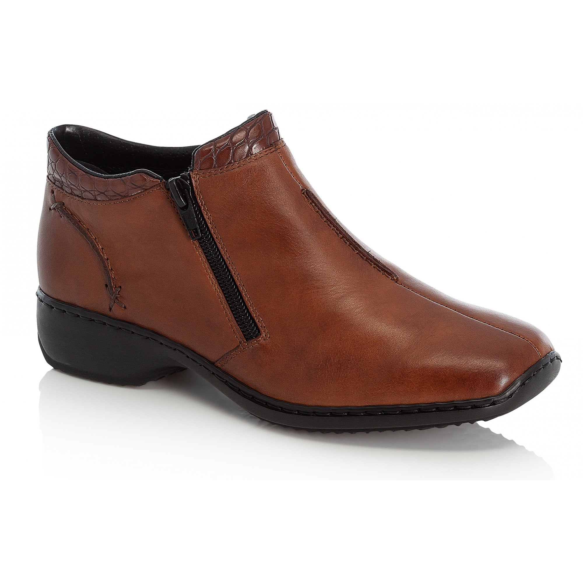 Rieker L3882 Twin-Zip Ankle Boot - Brown - image 001 |ww_colour=brown|ww_order=001|