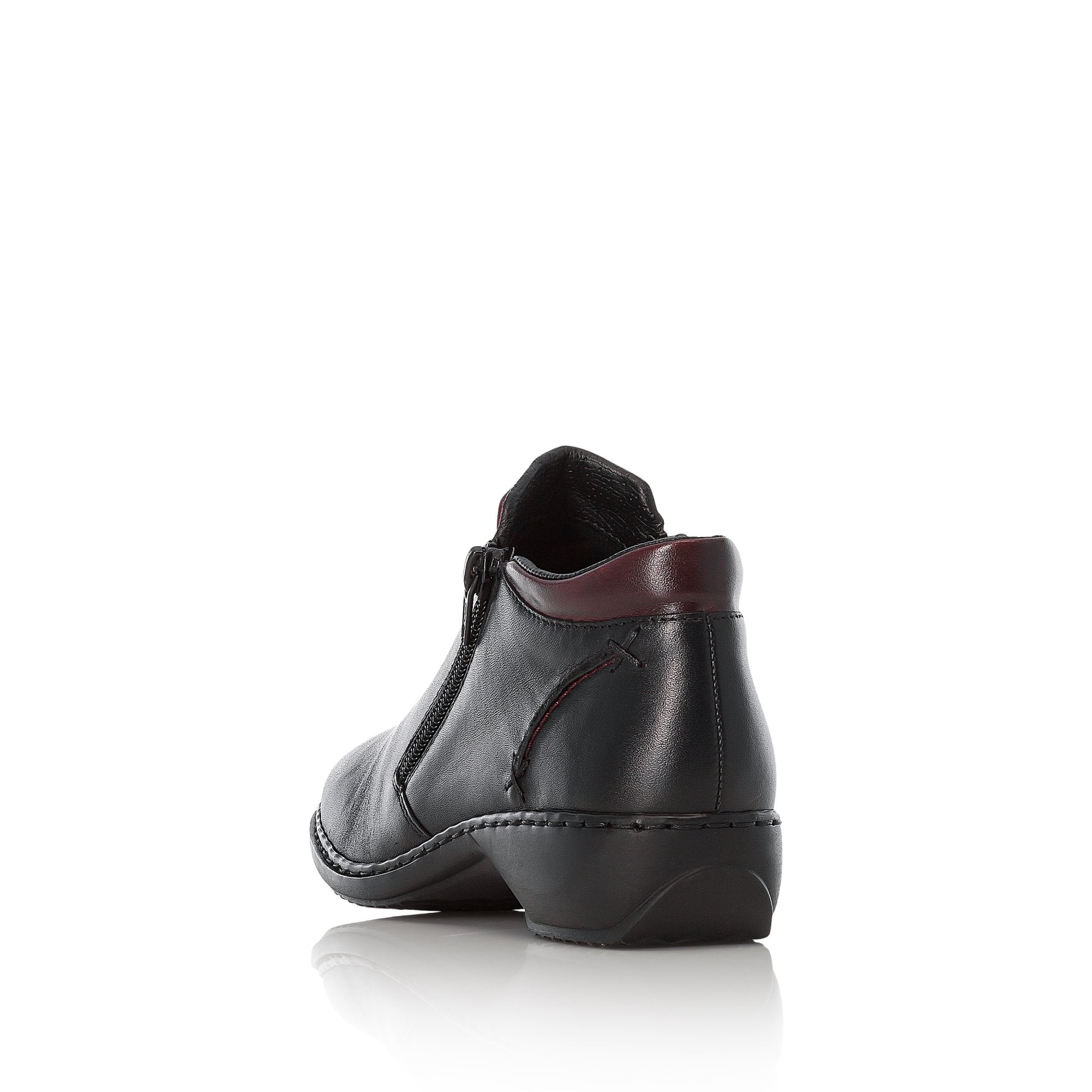 Rieker L3882 Twin-Zip Ankle Boot - Black Combi - image 004 |ww_colour=black-combi|ww_order=004|