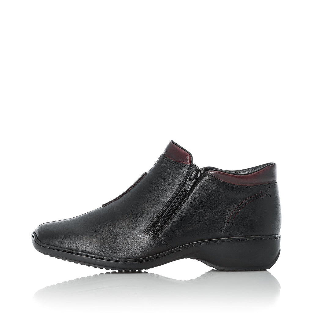 Rieker L3882 Twin-Zip Ankle Boot - Black Combi - image 007 |ww_colour=black-combi|ww_order=007|