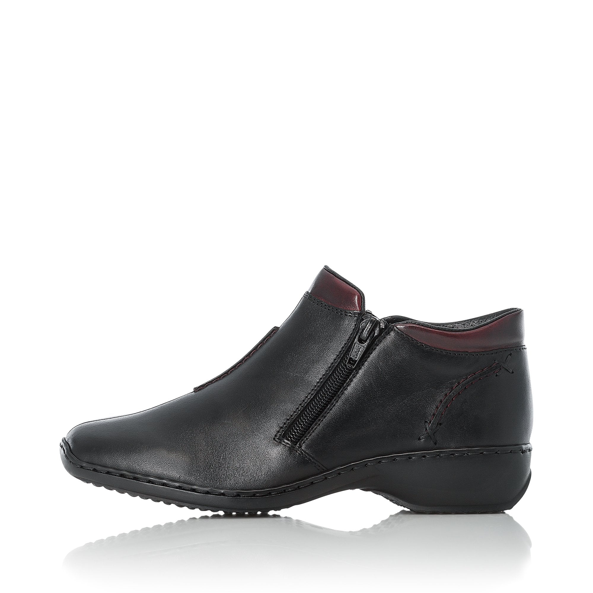 Rieker L3882 Twin-Zip Ankle Boot - Black Combi - image 007 |ww_colour=black-combi|ww_order=007|