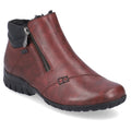 Rieker L4655 Zip Up Ankle Booties - Red - image 001 |ww_colour=red|ww_order=001|