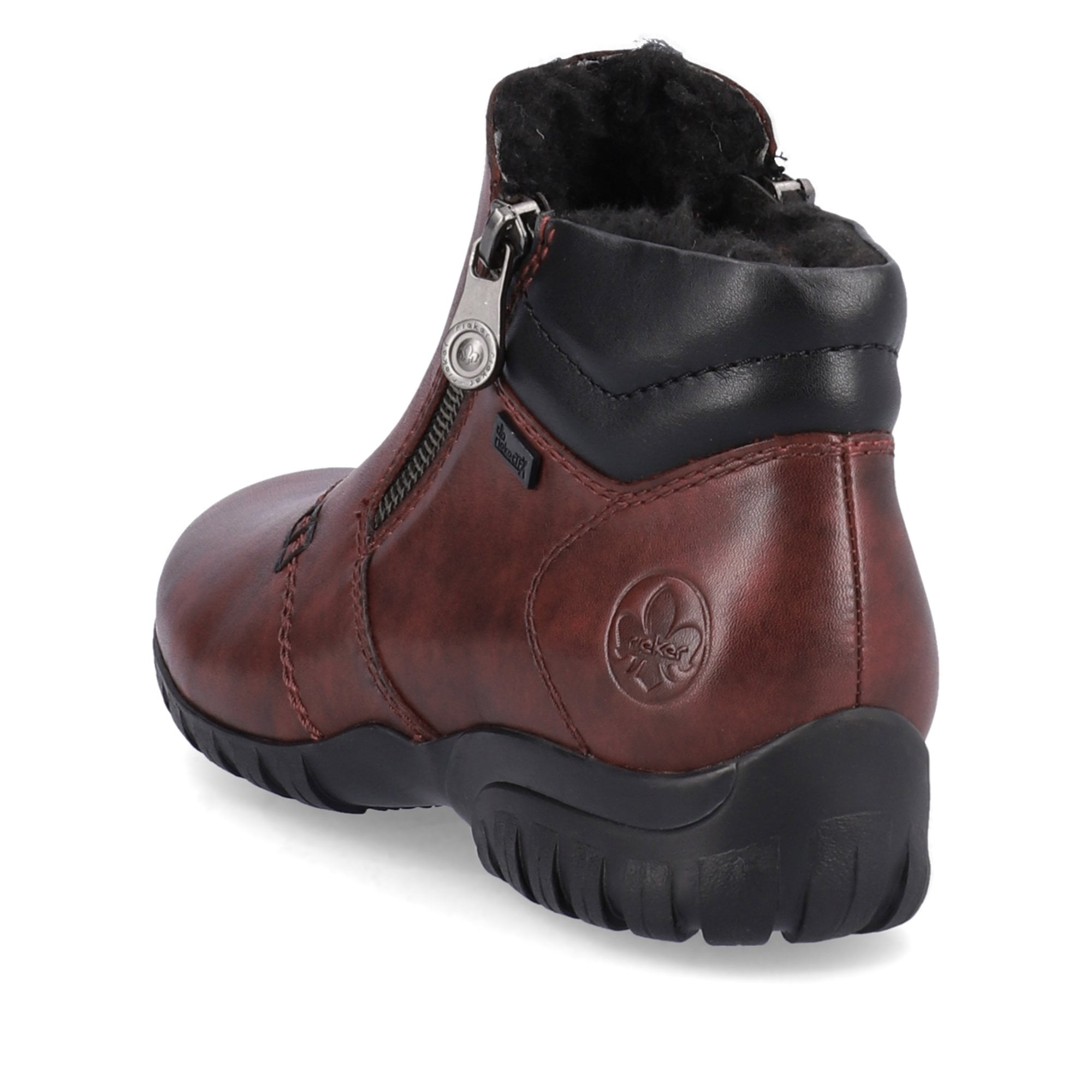 Rieker L4655 Zip Up Ankle Booties - Red - image 006 |ww_colour=red|ww_order=006|