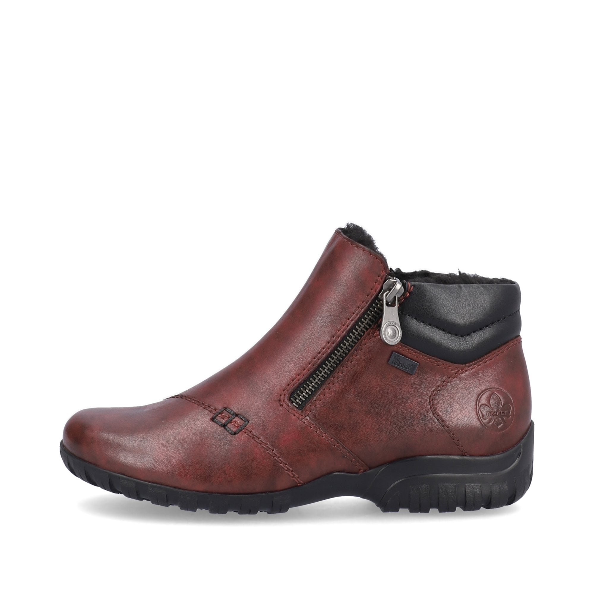 Rieker L4655 Zip Up Ankle Booties - Red - image 010 |ww_colour=red|ww_order=010|