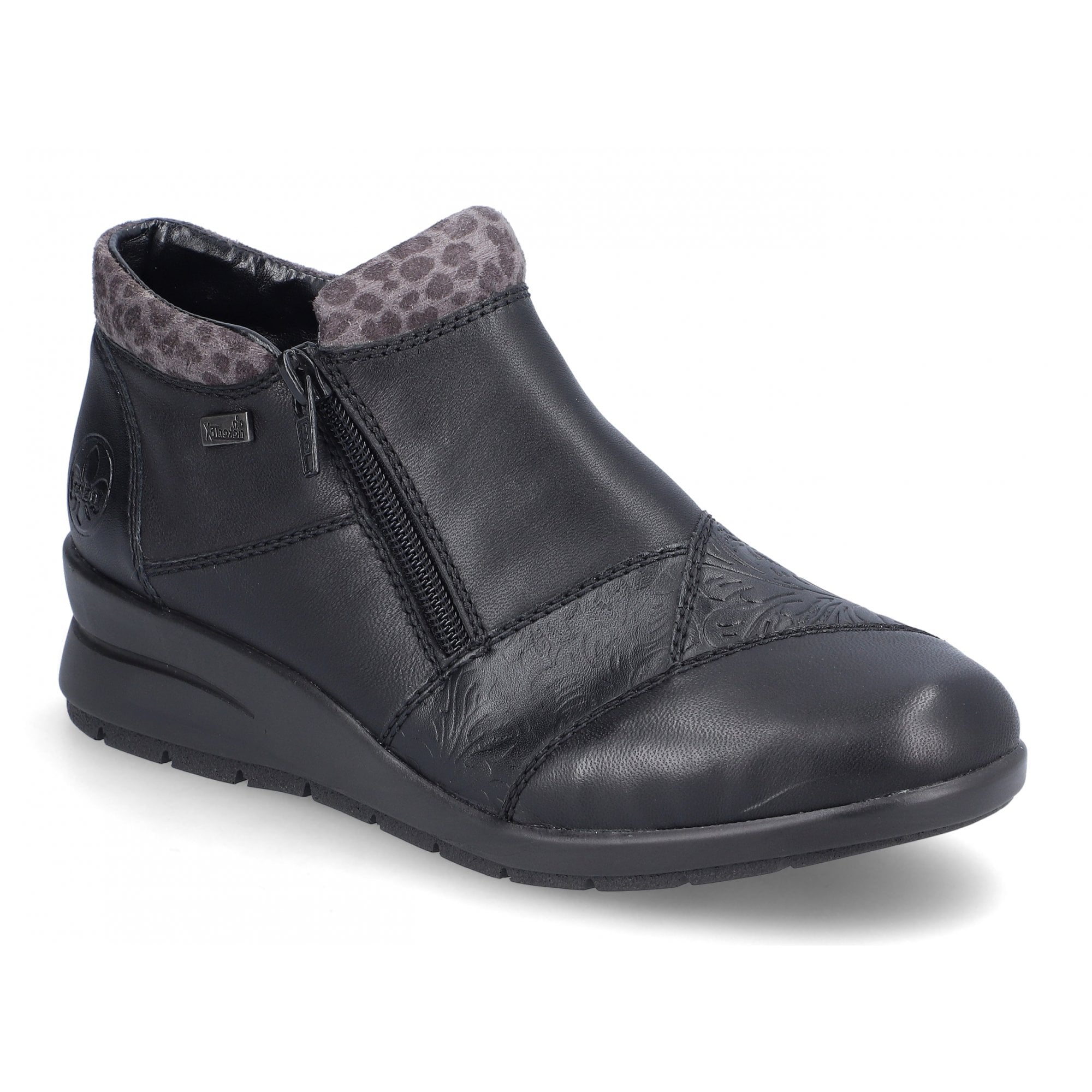 Rieker L4881 Dual Zip Ankle Boot - Black - image 001 |ww_colour=black|ww_order=001|