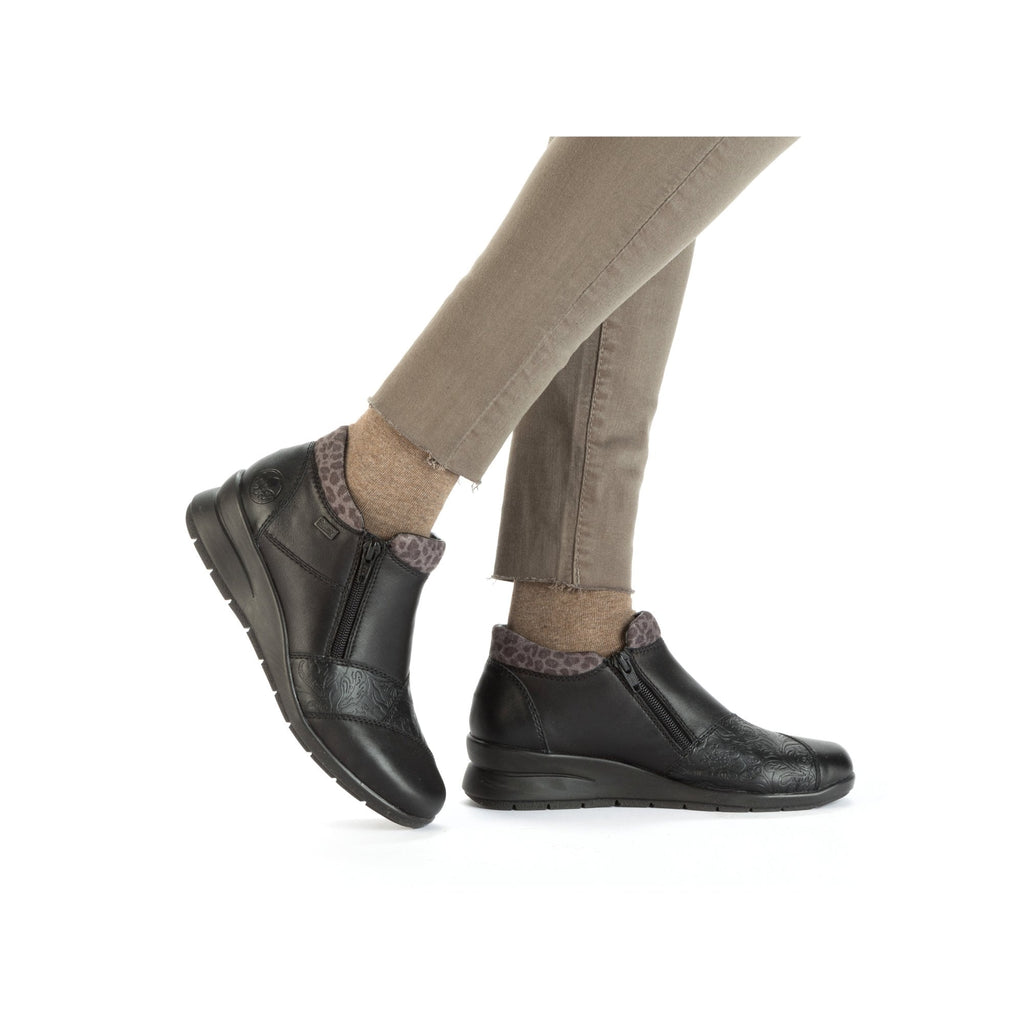 Rieker L4881 Dual Zip Ankle Boot - Black - image 004 |ww_colour=black|ww_order=004|