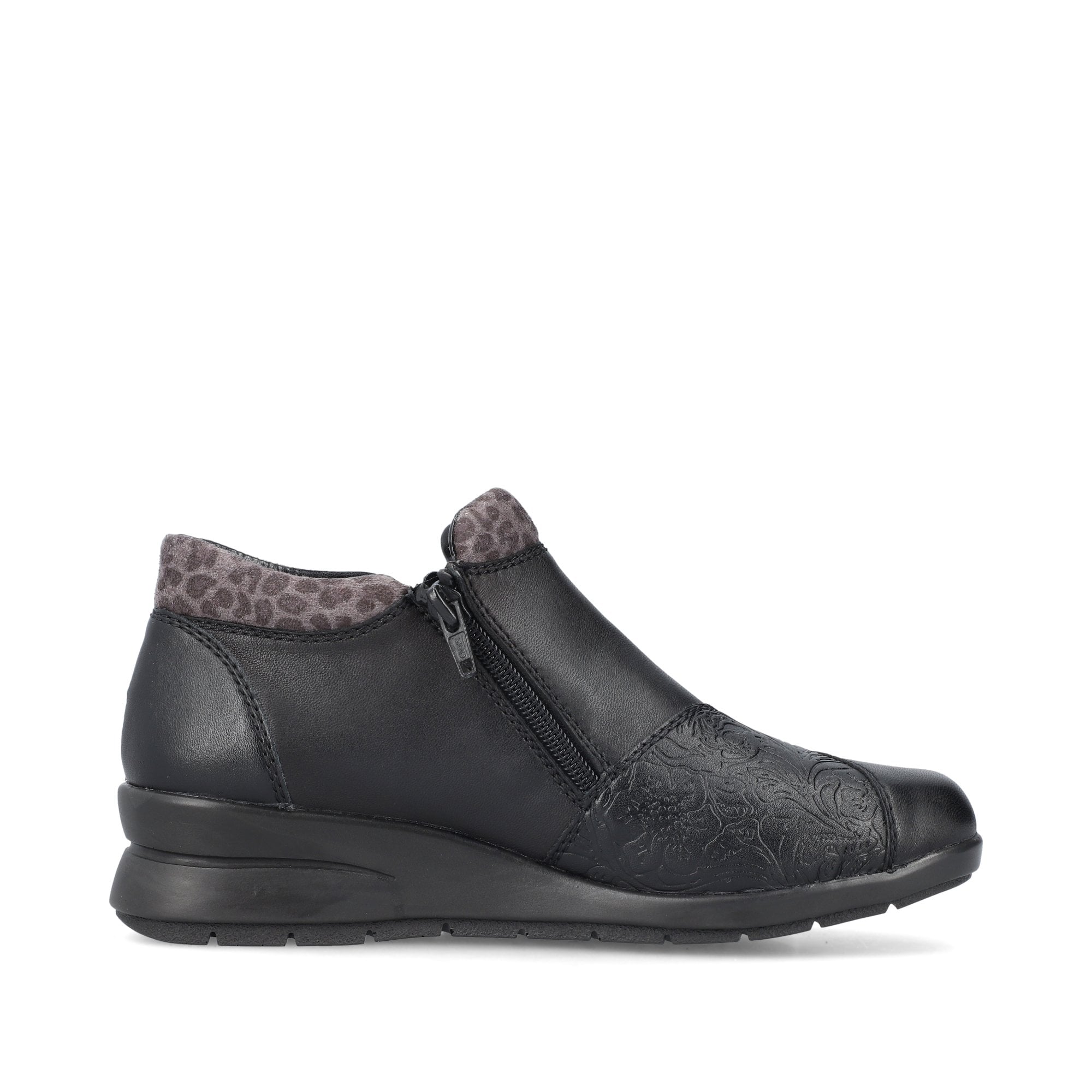 Rieker L4881 Dual Zip Ankle Boot - Black - image 005 |ww_colour=black|ww_order=005|