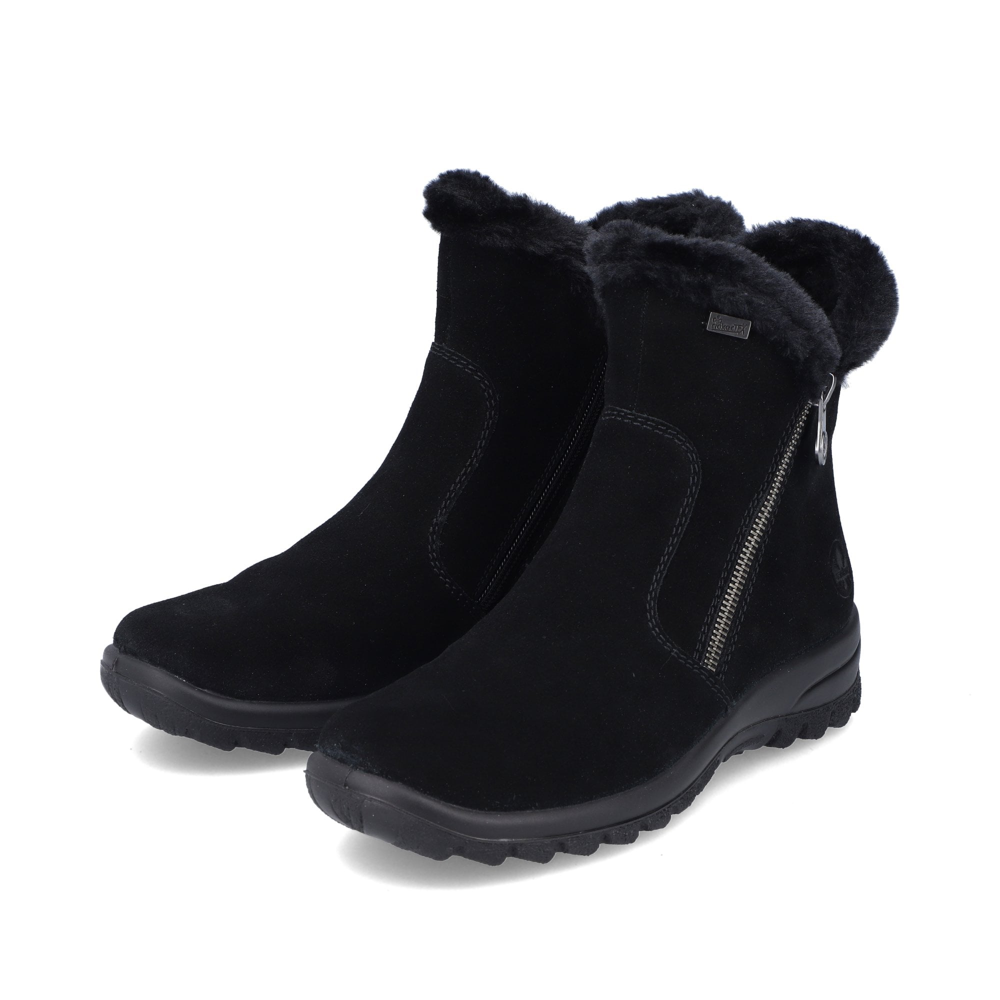 Rieker L7162 Zip Up Boot - Black - image 002 |ww_colour=black|ww_order=002|