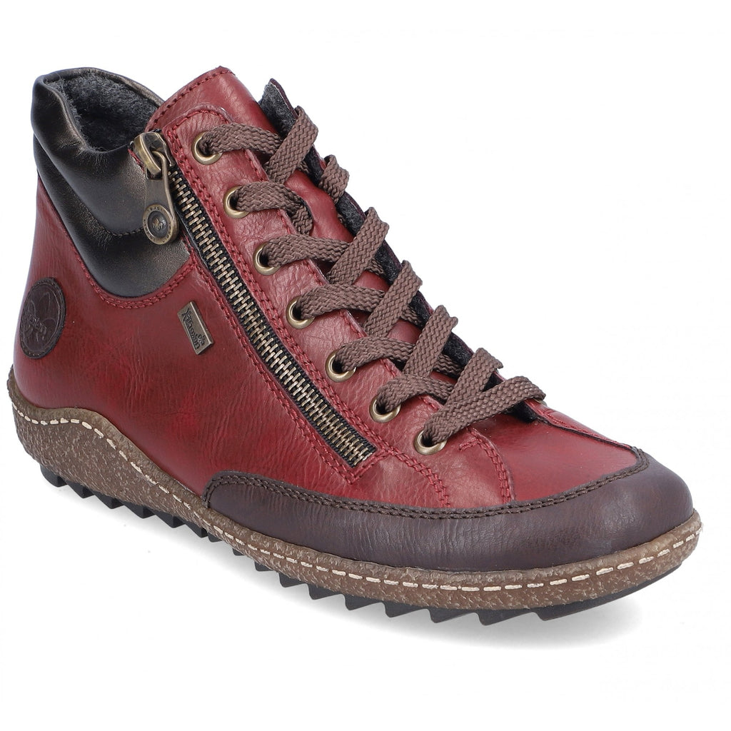 Rieker L7500 Lace/Zip Up Ankle Boot - Red - image 001 |ww_colour=red|ww_order=001|