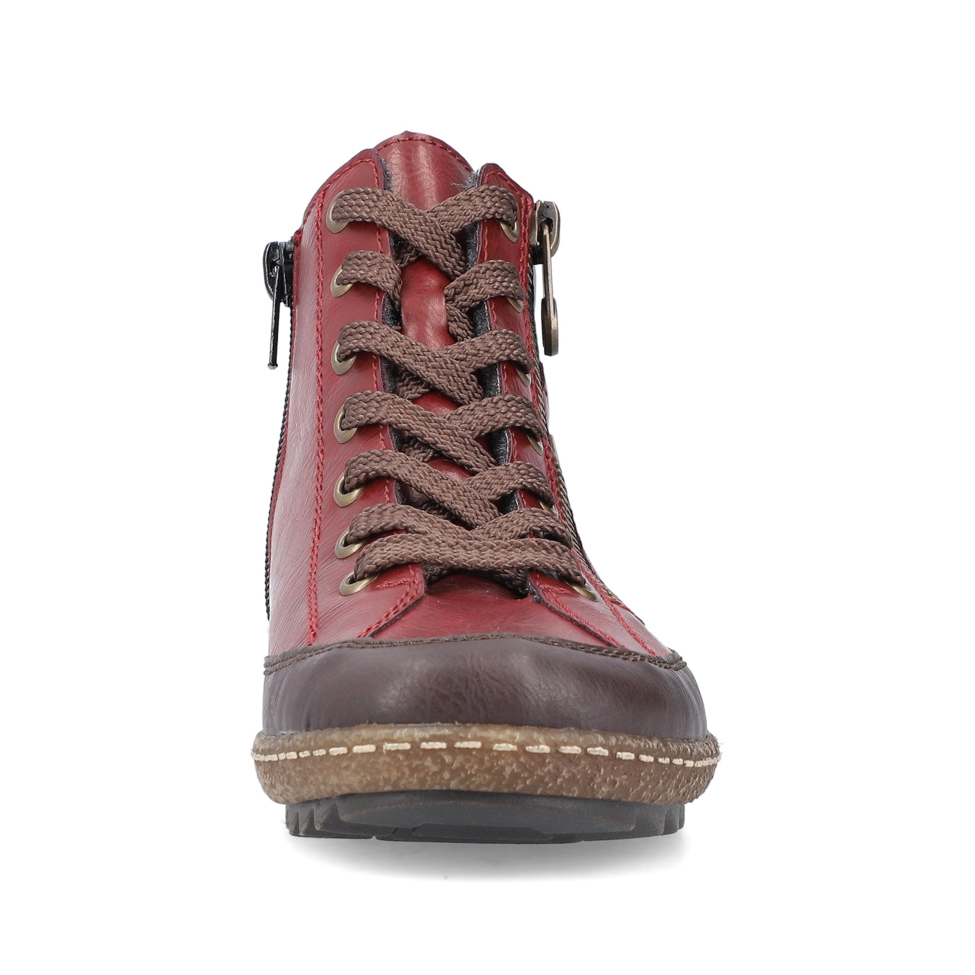 Rieker L7500 Lace/Zip Up Ankle Boot - Red - image 008 |ww_colour=red|ww_order=008|