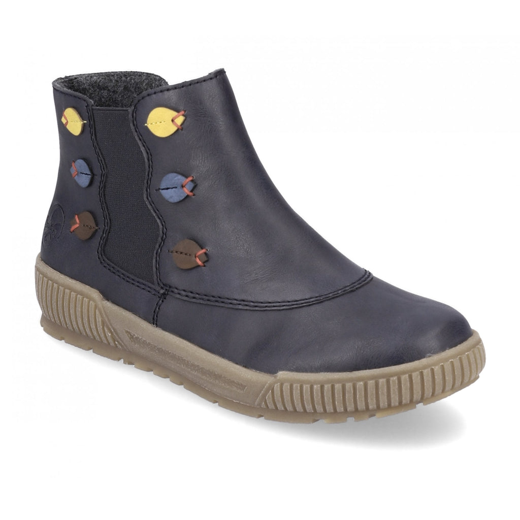 Rieker N0751 Zip Up Boot - Blue - image 001 |ww_colour=blue|ww_order=001|