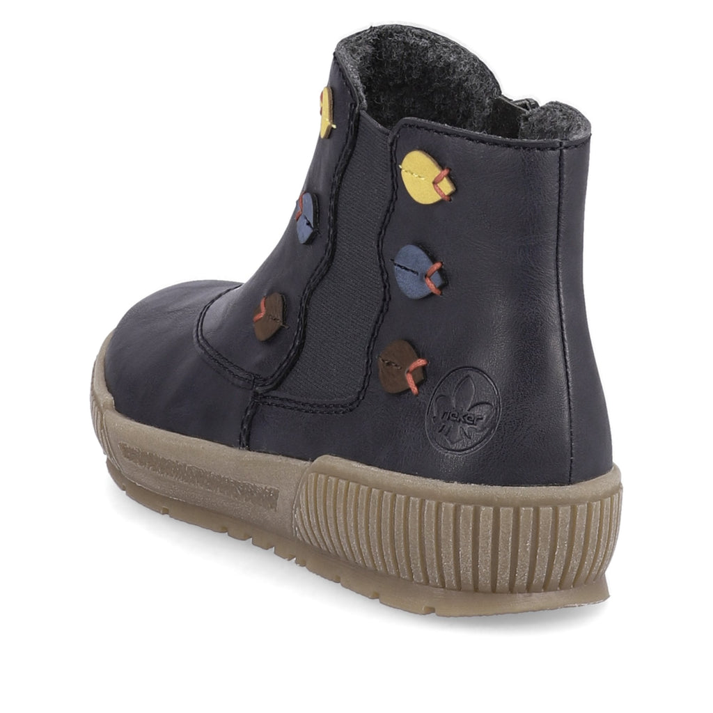 Rieker N0751 Zip Up Boot - Blue - image 008 |ww_colour=blue|ww_order=008|