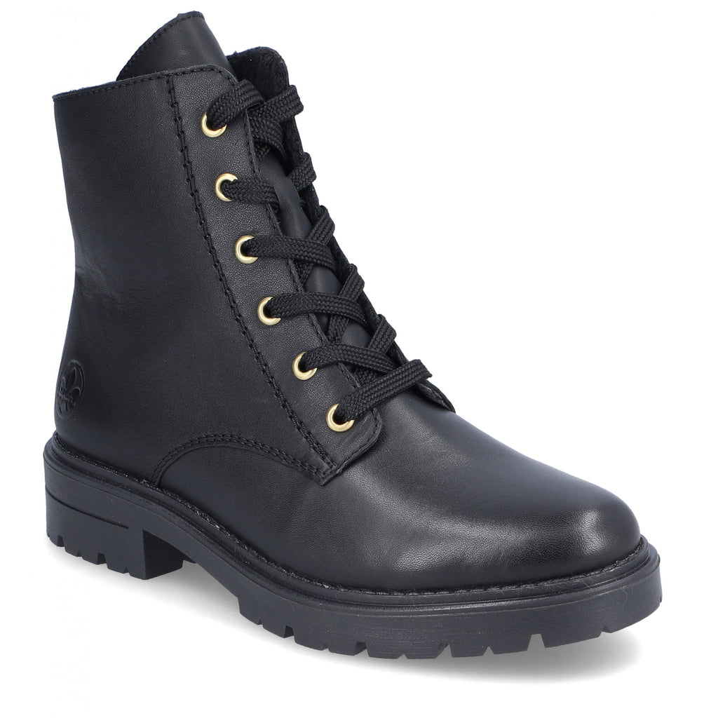 Rieker Z2841 Zip/Lace Up Boot - Black - image 001 |ww_colour=black|ww_order=001|