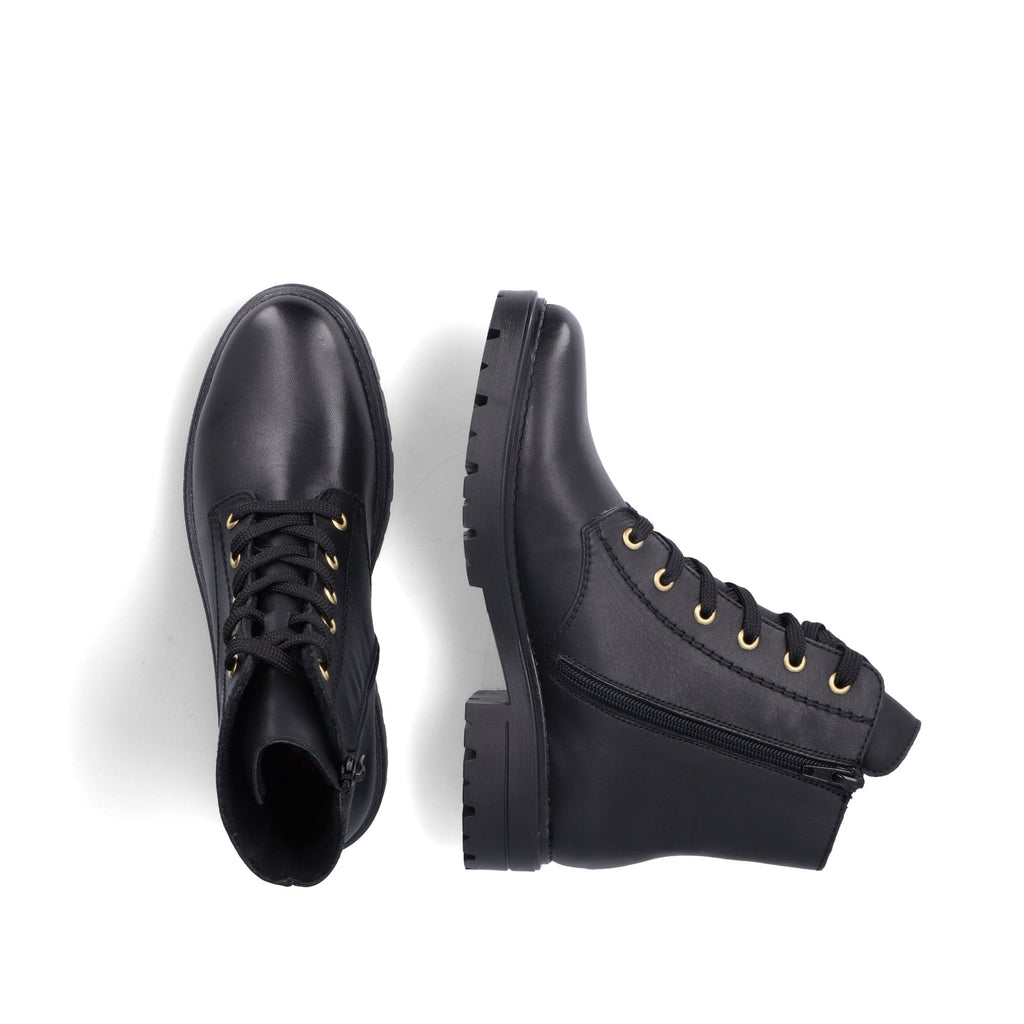 Rieker Z2841 Zip/Lace Up Boot - Black - image 003 |ww_colour=black|ww_order=003|