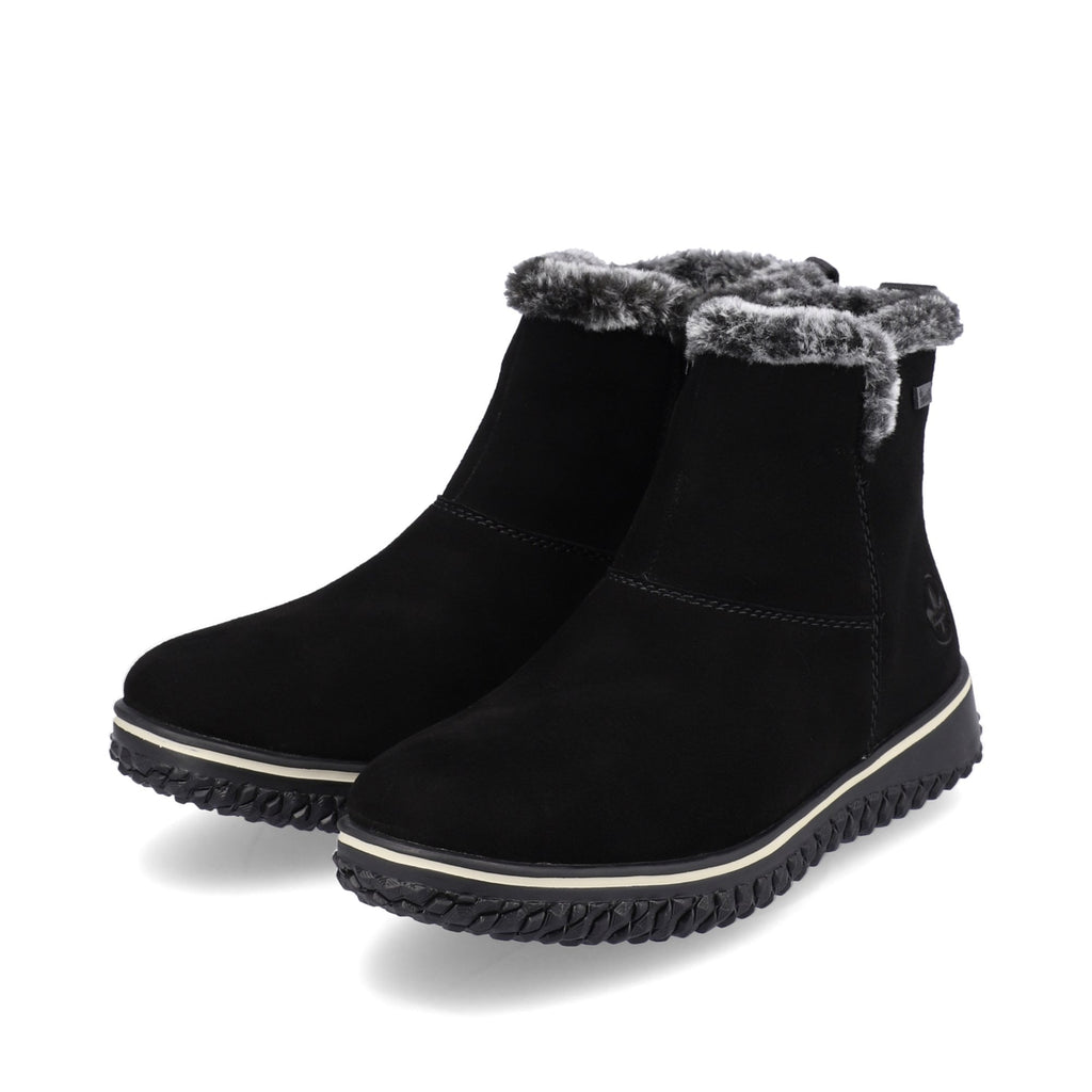 Rieker Z4266 Zip Up Boot - Black - image 002 |ww_colour=black|ww_order=002|