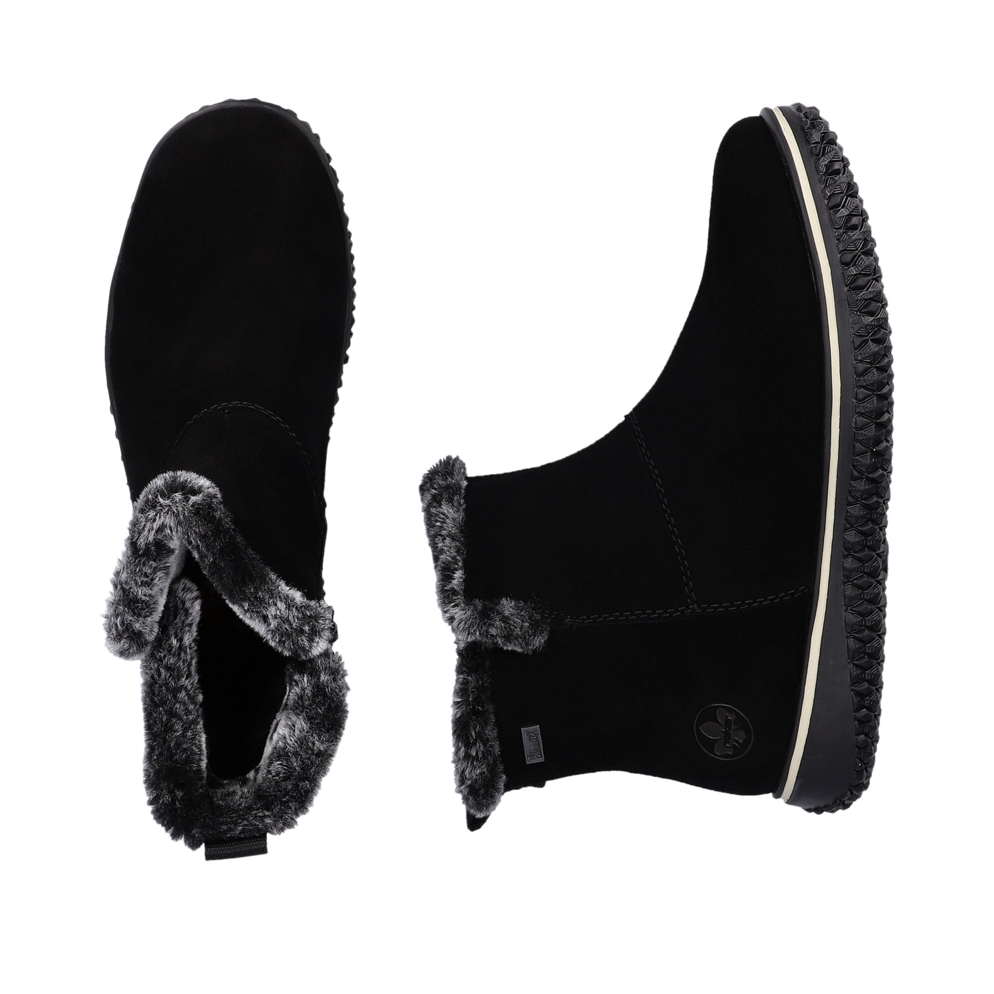 Rieker Z4266 Zip Up Boot - Black - image 003 |ww_colour=black|ww_order=003|