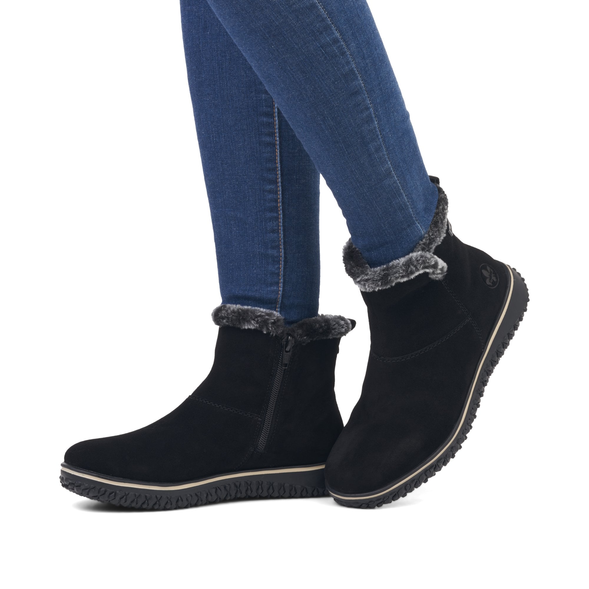 Rieker Z4266 Zip Up Boot - Black - image 004 |ww_colour=black|ww_order=004|