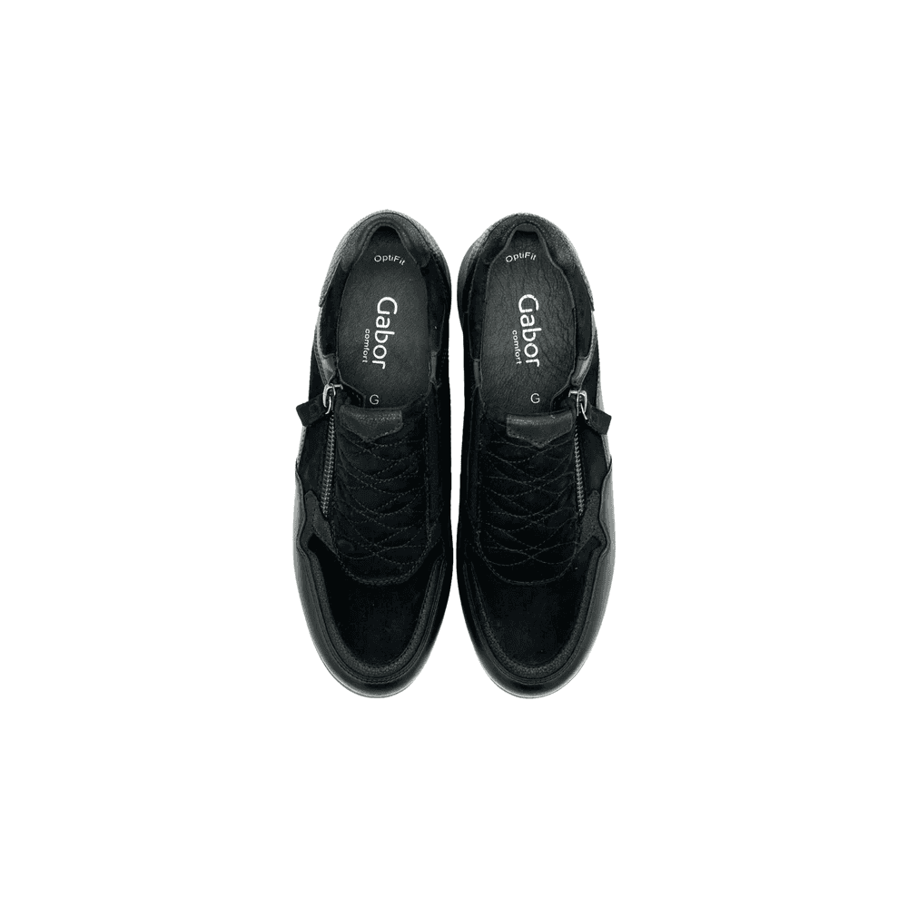 Gabor Janis 36.408 Zip Up Trainers - Black - image 003 |ww_colour=black|ww_order=003|