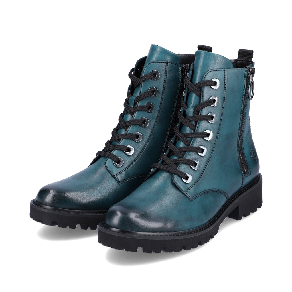 Remonte D8671 Zipper Boot - Turquoise - image 002 |ww_colour=turquoise|ww_order=002|